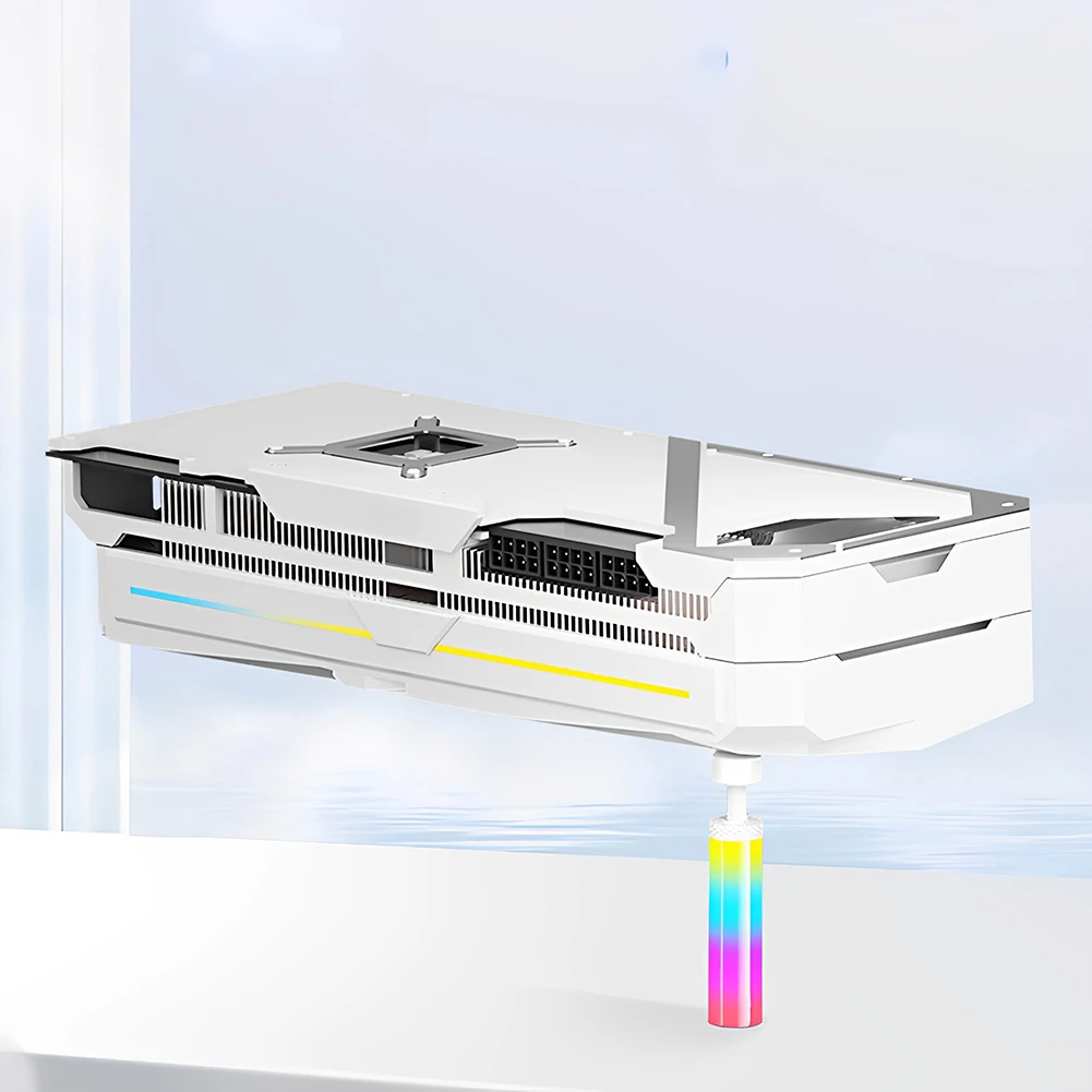 

5V 3Pin ARGB Graphics Card Brace with Magnet PC Graphics Card Support Adjustable Height Mini GPU Mount for PC Graphics Cards