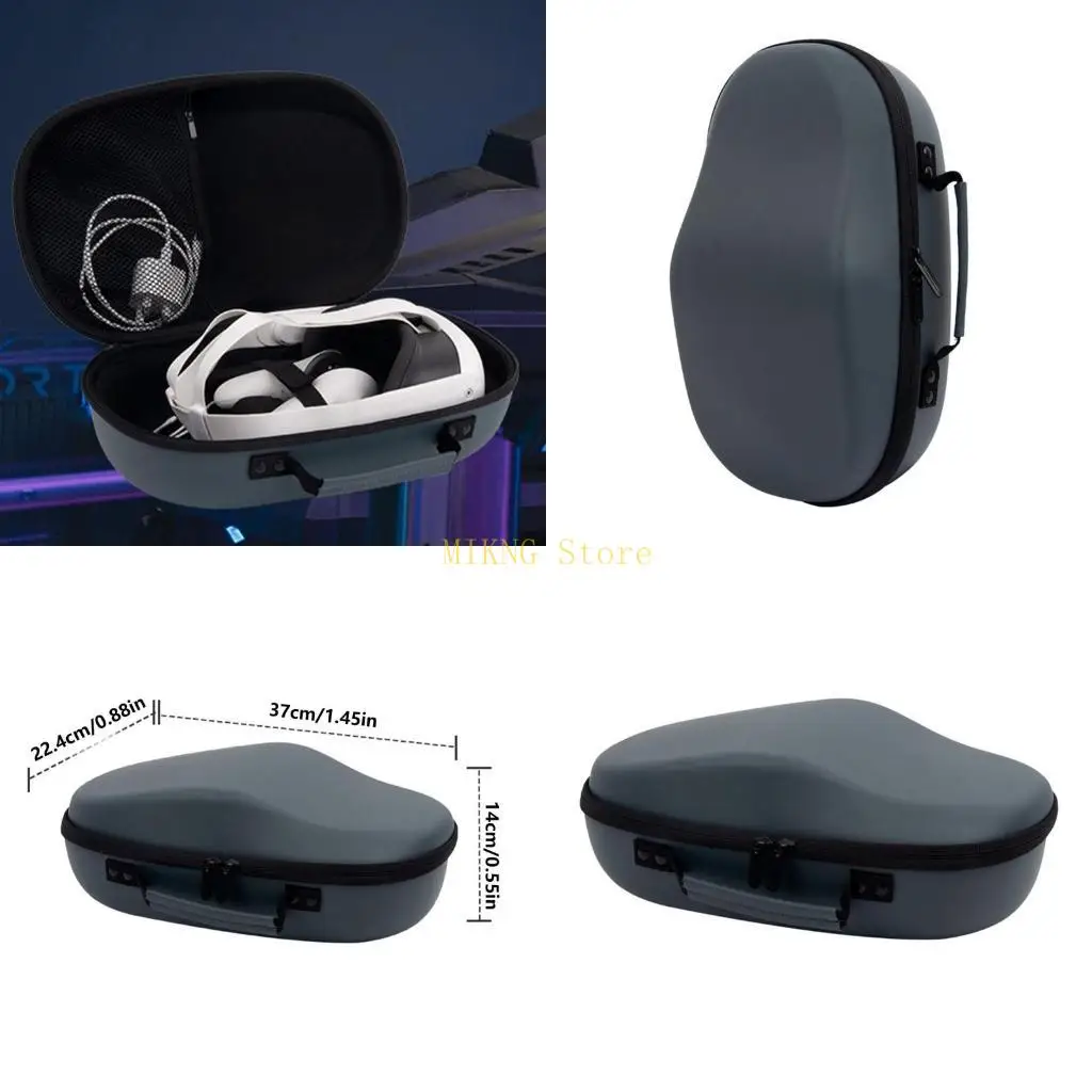 Waterdichte eva harde shell beschermhoes voor -headsets opbergtas verkoop