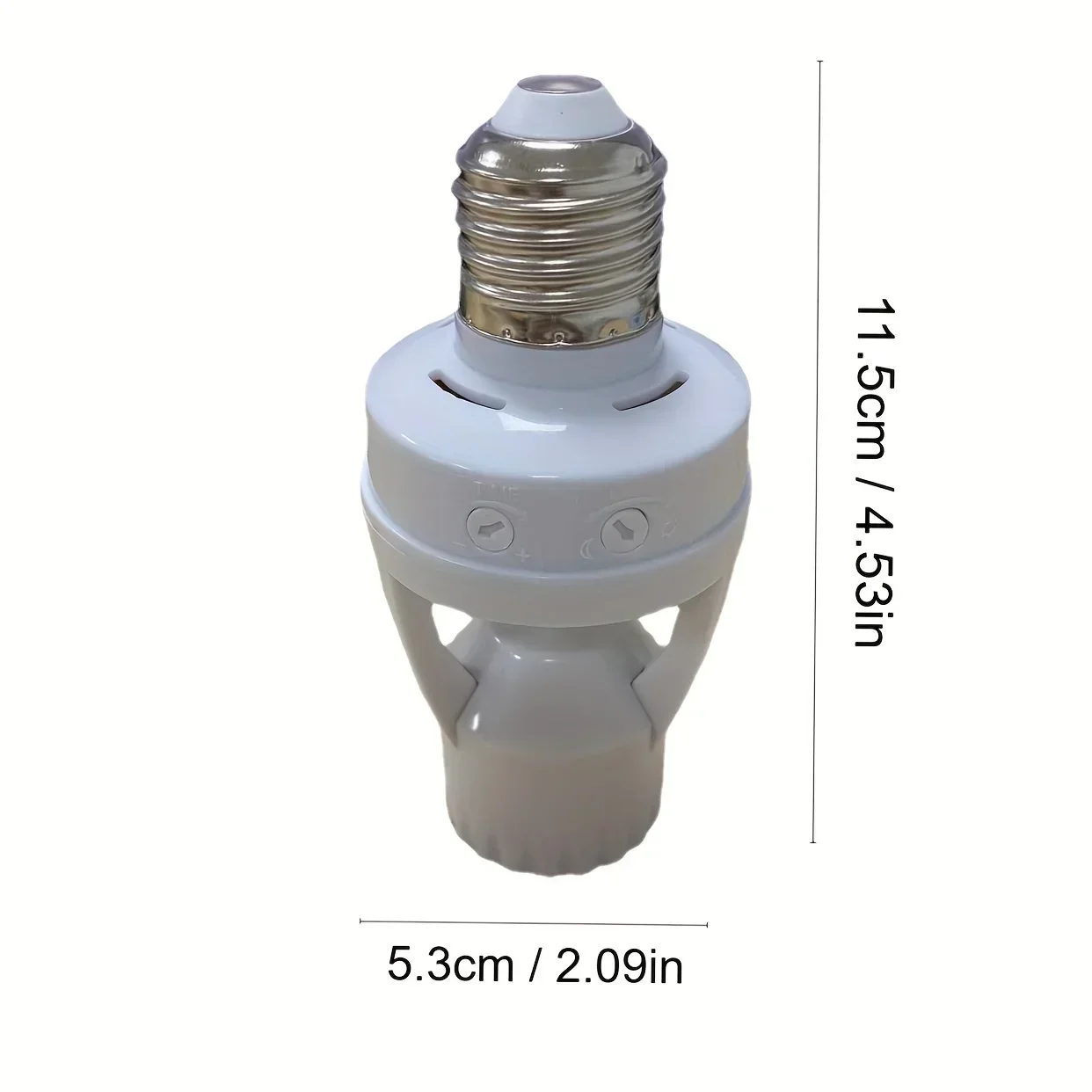 E27 Motion Sensor Light Socket PIR Induction Adjust Delay Time 85V-265V E27 Converter LED Lamp Base Smart Light Bulb Switch