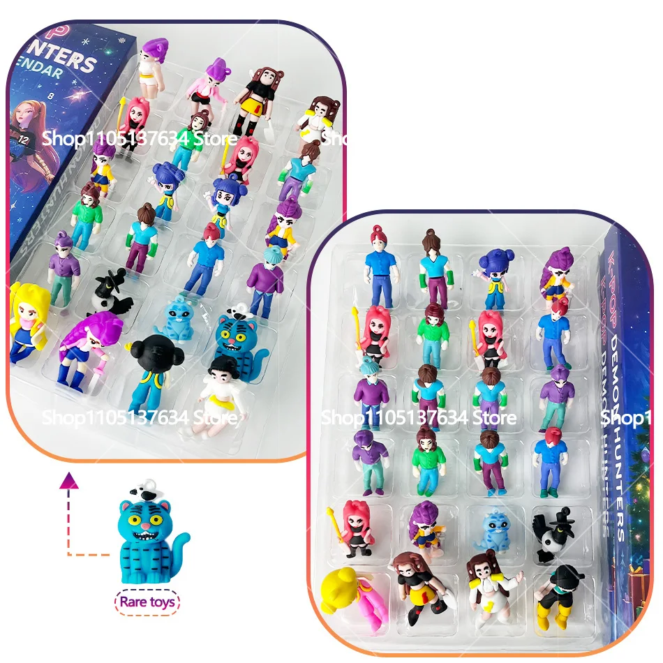 new Acrylic Demon Hunter Christmas Tree Ornament Kpop Style Advent Blind Box Cute Gothic Holiday Decor For Teens And Women Gift