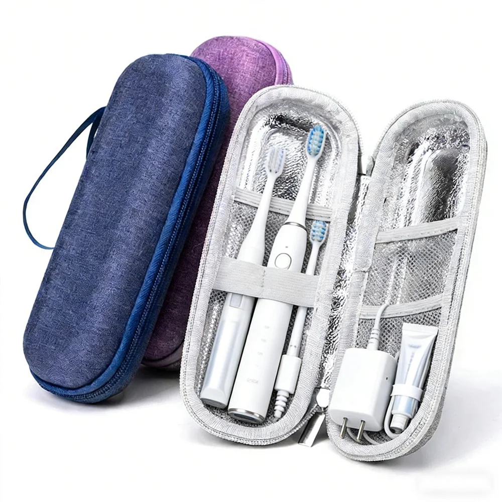 

Универсальный портативный чехол из ЭВА с защитой от ударов и воды, с алюминиевой фольгой, для электрической зубной щетки и кабеля для передачи данных