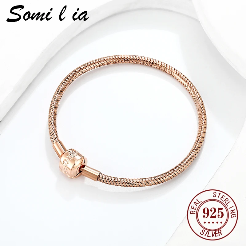 SOMILIA-925 sterling silver women's snake body bracelet original DIY fashion exquisite jewelry Valentine's Day gift series