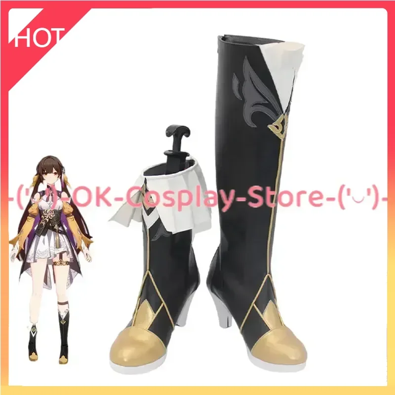 Game Honkai: Star Rail Sushang Cosplay Shoes Halloween Carnival Boots Anime PU Leather Shoes Cosplay Props Custom Made