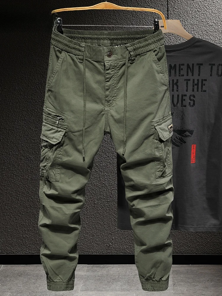 

Men's Cargo Pants Autumn Winter Casual Sports Military een Sle Long Trousers Multiple kets Faionable Urban Streetwear