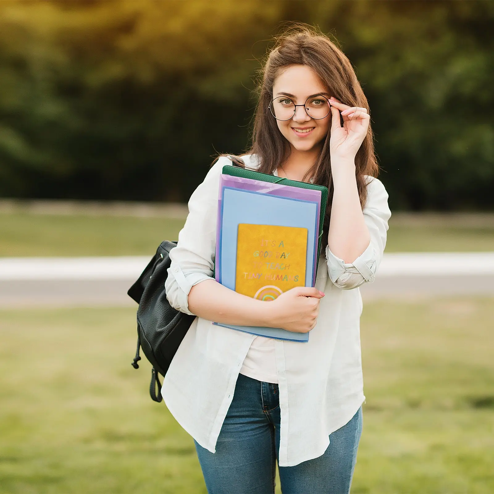 Taccuino in pelle personalizzato regalo per la scuola materna diario dell\'insegnante materiale per ufficio scolastico diario regali per la giornata