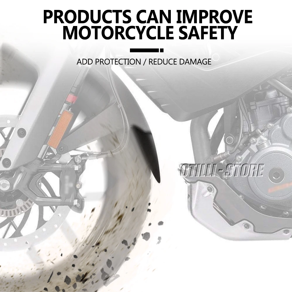 Nuevos accesorios para motocicleta, guardabarros delantero negro, guardabarros contra salpicaduras para 390 Adventure ADVENTURE 390ADV 2020 2021 2022
