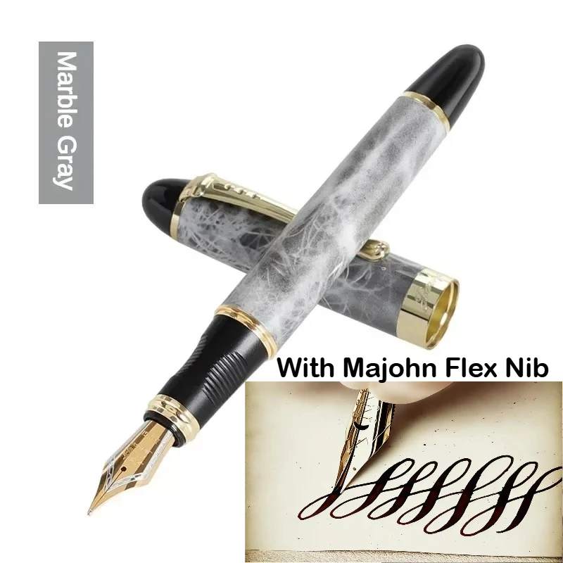 JINHAO X450 Füllfederhalter mit Majohn Flex Nib Kalligraphie-Stift, Metallstifte zum Schreiben, für Schule, Bürobedarf, Schreibwaren – Detail 17