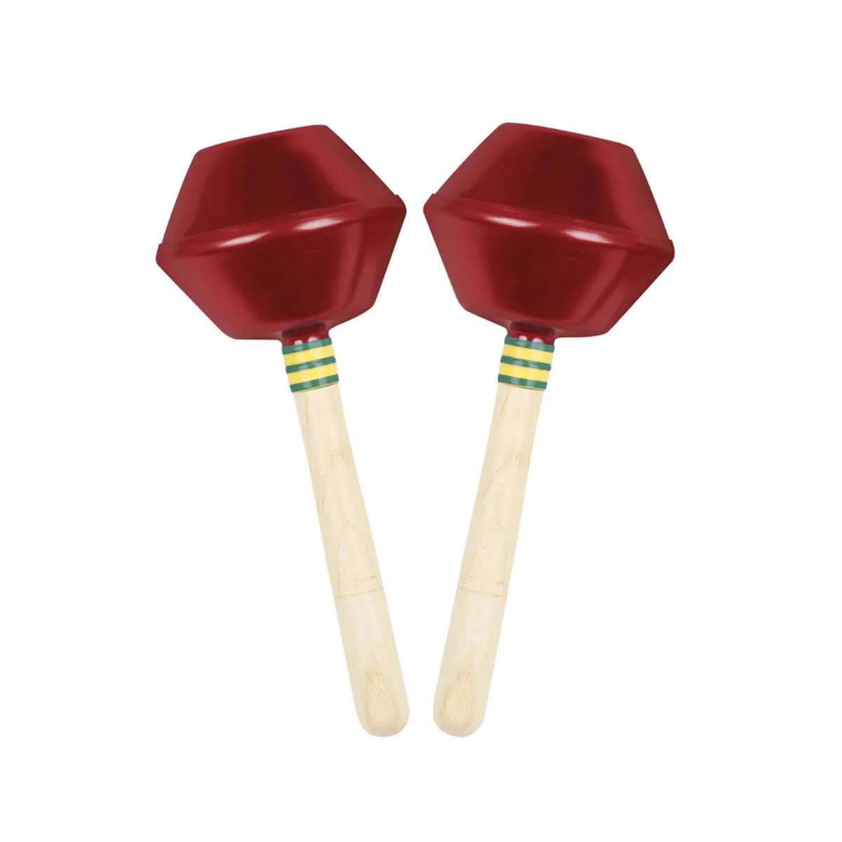 Orff Sand Hammer Orff Musical Percussion Instrument Children Rattle Toys Musical Instrument Toy,1Pair Red