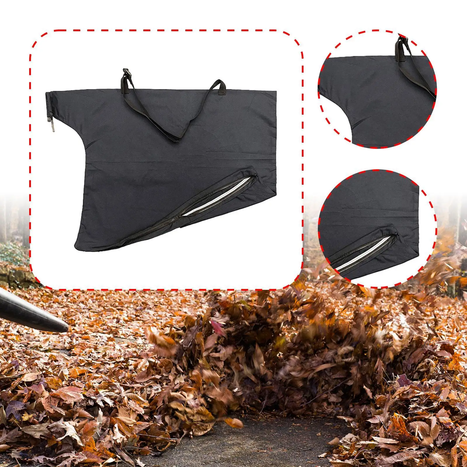 Large Gardening Bag Foldable Leaf Collection Bag Debris Dump Bag for Garden Work and Outdoor Yard Use