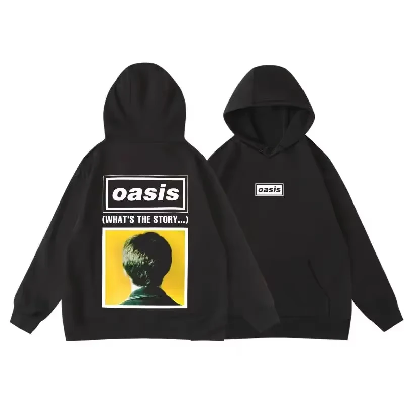 2024 Oasis Hoodies Sweatshirts for Fans Long Sleeve Women‘s Clothing Streetwear Printed Hooded Sweatshirt Fashion Trend