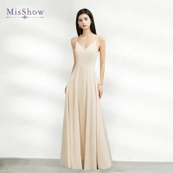 Burgundy Lace Chiffon Bridesmaid Dresses For Women 2024 A-line V-Neck Beach Dress Spaghetti Strap Formal Wedding Prom Party Gown