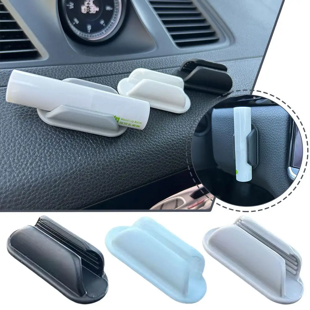 Car Lip Balm Holder Anti-fall Lipstick Storage Rack For Steering Wheel Dashboard Car Interior Accessories O8T4