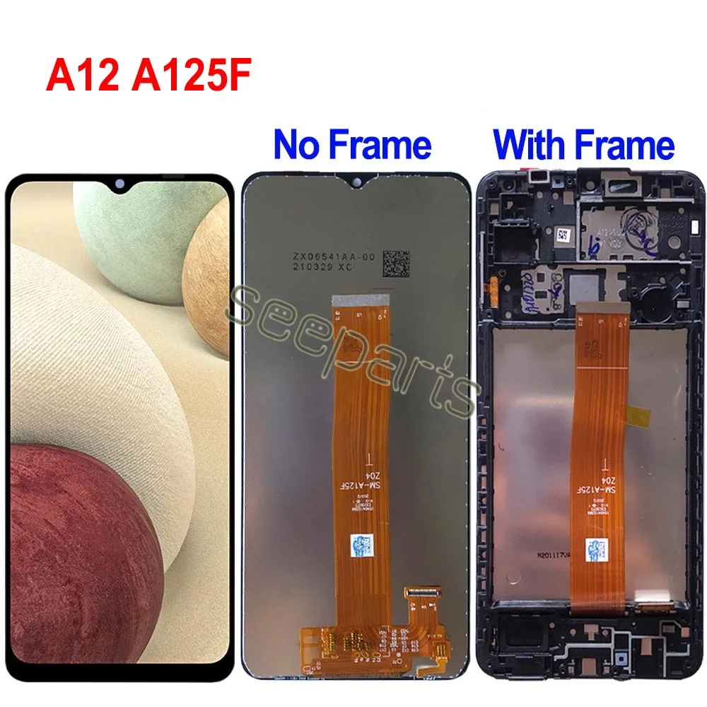 Tested Well For Samsung Galaxy A12 Nacho LCD A127 Display Touch Screen Digitizer Assembly For Samsung A12 LCD A125 A125F Display