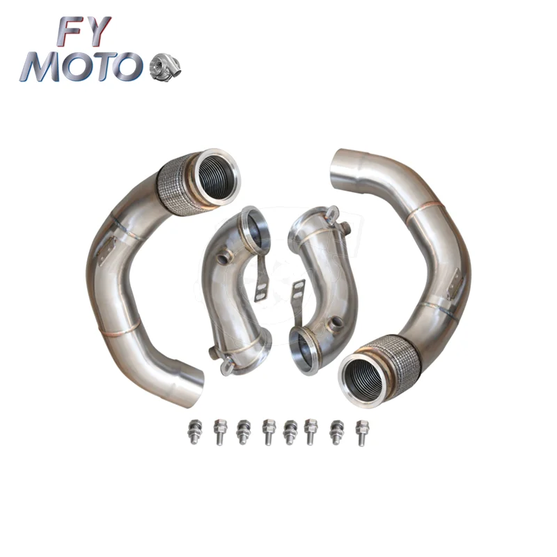 Exhaust Downpipe for BM W M5 F90 M8 F91/F92/F93 2017-2021 S63 Engine SS304