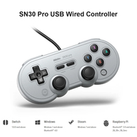 8Bitdo SN30 Pro Vibration Controller with USB Cable for PC Steam Switch