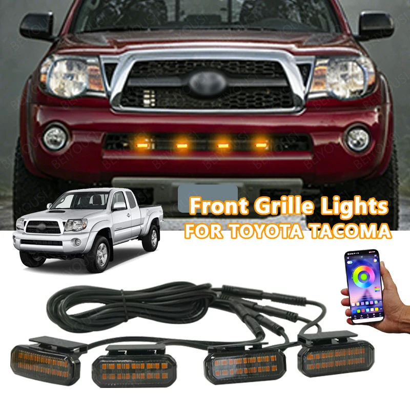 

Для Toyota Tacoma: 18-диодные фары для передней решетки / ходовые огни / габаритные огни / дневные ходовые огни / светодиодные сигнальные лампы для колесных арок