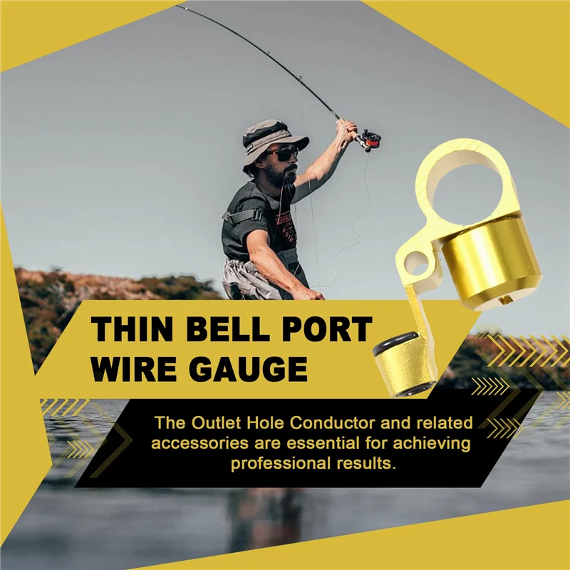 

A64T-Проводник с отверстием на выходе Lua, аксессуары для модификации, тонкий колокольчик, калибр провода, желтый