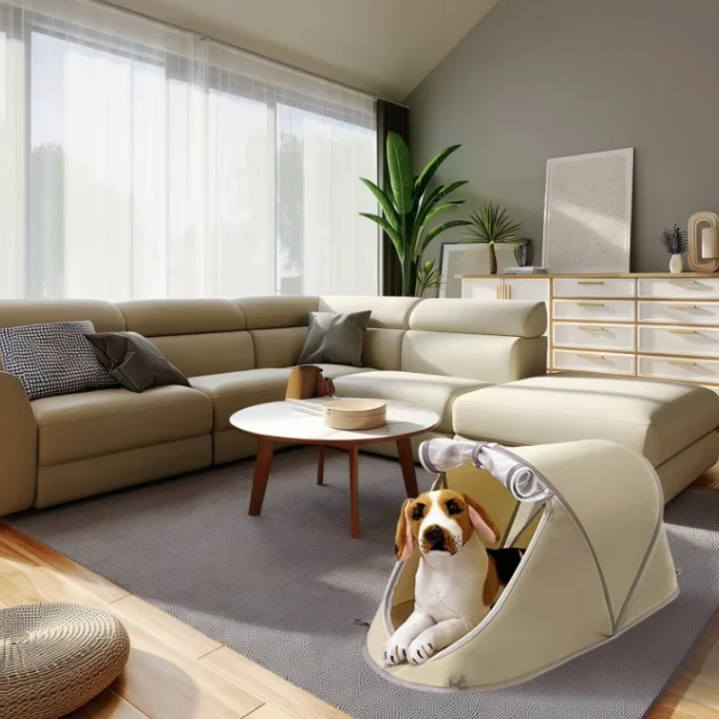 New Portable Pop Up Dog Tent Outdoor Sun Protection Pet House Breathable Waterproof Dog Bed For Small Medium Dogs - view 5