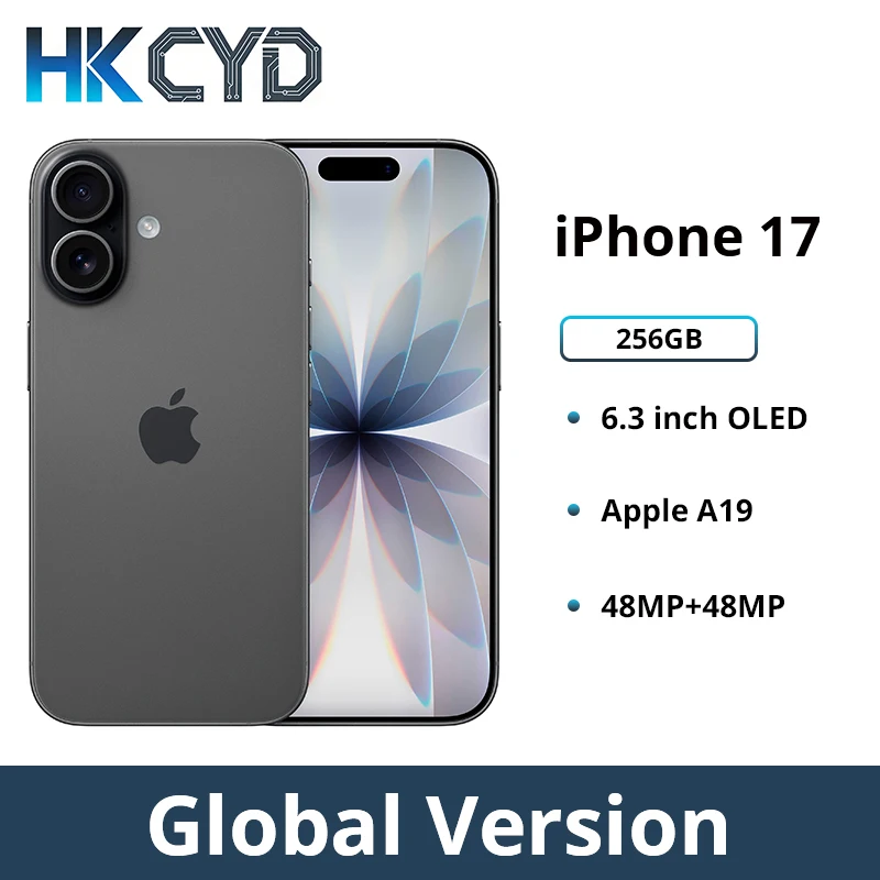 Новый смартфон Apple iPhone 17 с iOS 26 и двойной задней камерой 48 МП + 48 МП Новый смартфон Apple iPhone 17 с iOS 26 и двойной задней камерой 48 МП + 48 МП
