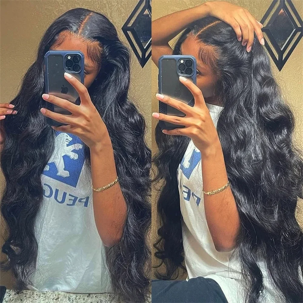 32 34 Inch Body Wave Lace Front Human Hair Wig For Women Brazilian 6X4 5X5 Pre Cut Glueless Wig HD Transparent Lace Wig On Sale