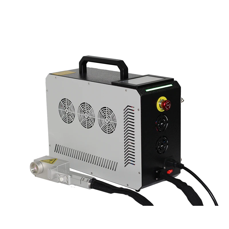 Portable handheld fiber laser cleaner cleaning machine rust removal and oil removal paint peeling