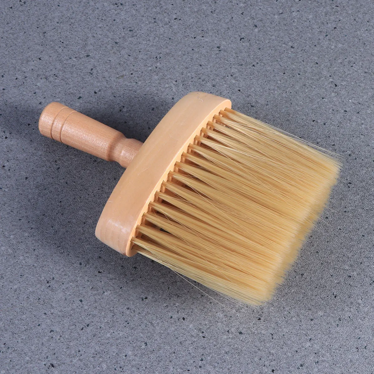 فرشاة بشعيرات الخنزير ناعمة الملمس لإزالة الشعر بسرعة عرض موقف أداة صالون متينة لتصفيف الشعر والرقبة المنفضة