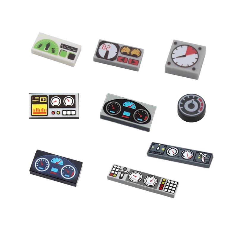 City Building Blocks Accessories Dashboard Audio Computer Control Center Radar Keyboard Mobile Phone Model Mini Brick Toy R054