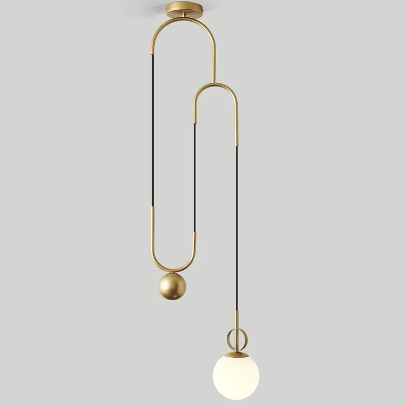 Pendant Light for Bedroom Bedside Living Room Bathroom Hanging Lamp Glass Ball Droplight Suspension Lighting Home Decoration