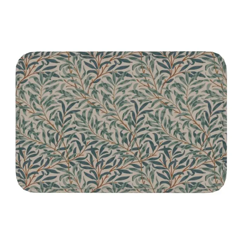 Personalized William Morris Vintage Willow Bough Doormat Mat Anti-Slip Floral Textile Pattern Kitchen Toilet Rug Carpet 40*60cm