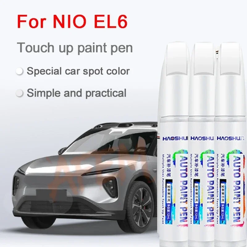 For NIO EL6 Car Paint Surface Repair Paint Pen NIO EL6 Increase Glossiness Varnish Scratch Removal Repair Tool Moonlight Silver
