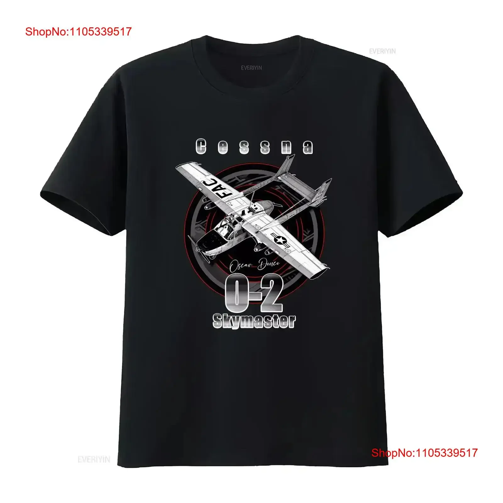 NWT Cessna O 2 Skymaster USAF Military Variant Of The T Shirt vintage Washed streetwear homme designer clothes Stylish graphic
