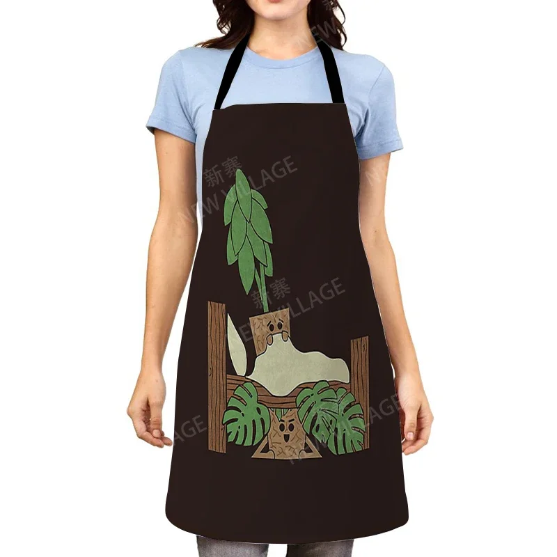 Aesthetic Women kitchen apron kids original Children Waterproof girl princess waiter work apron oil proof cartoon kawaii cute