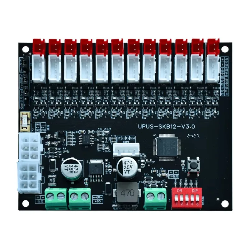 12 Channel Smart Lock Control PCBA Board, Android 11.0 System for Smart Locker & Vending Machine
