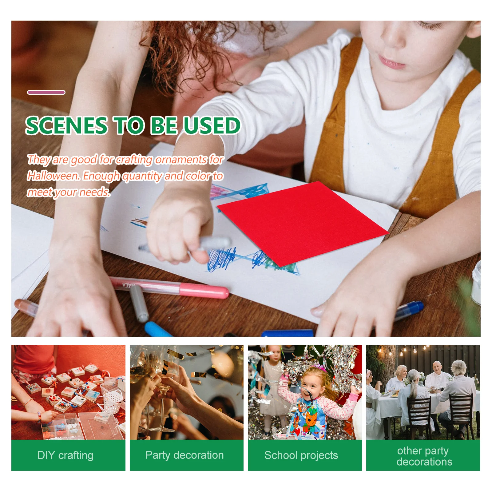 

20Pcs Christmas Felt Sheets Nonwoven Craft Felt Fabric for DIY Xmas Decoration DIY Patchwork Sheets Decorative Patchwork