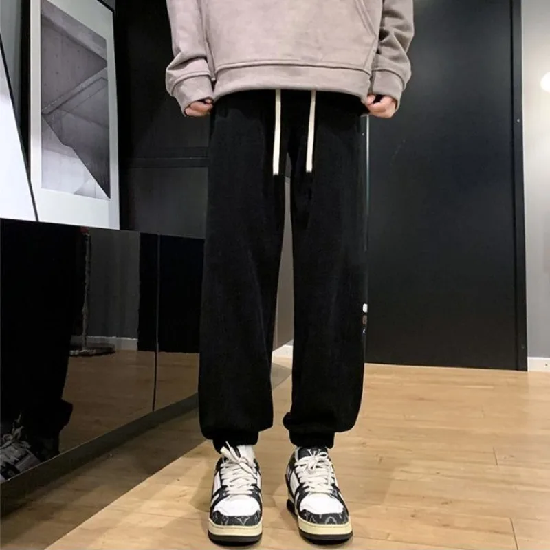 

Men's Sweatpants Rinting Corduroy Trousers Plain Harem High Quality Y2k Deals Trend New in Fashion Harajuku Male Sports Pants