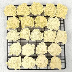 Anime Genshin Impact Cookie Cutters Molds Cookie Stamp Pastry Tools Biscuit Mold for Baking Fondant Cutter Cookie Run 2022 New