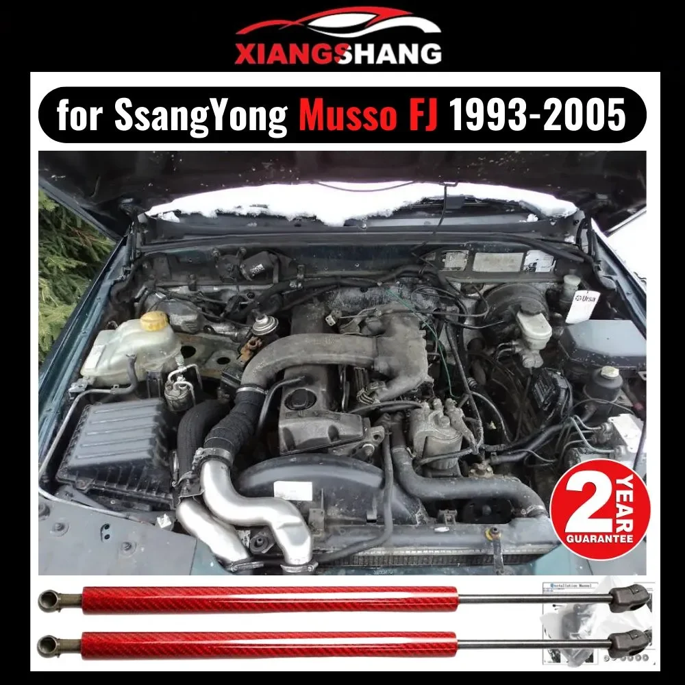 

Front Bonnet Hood Damper for SsangYong Musso FJ 1993-2005 Modify Gas Struts Lift Support Shock Accessories Absorber