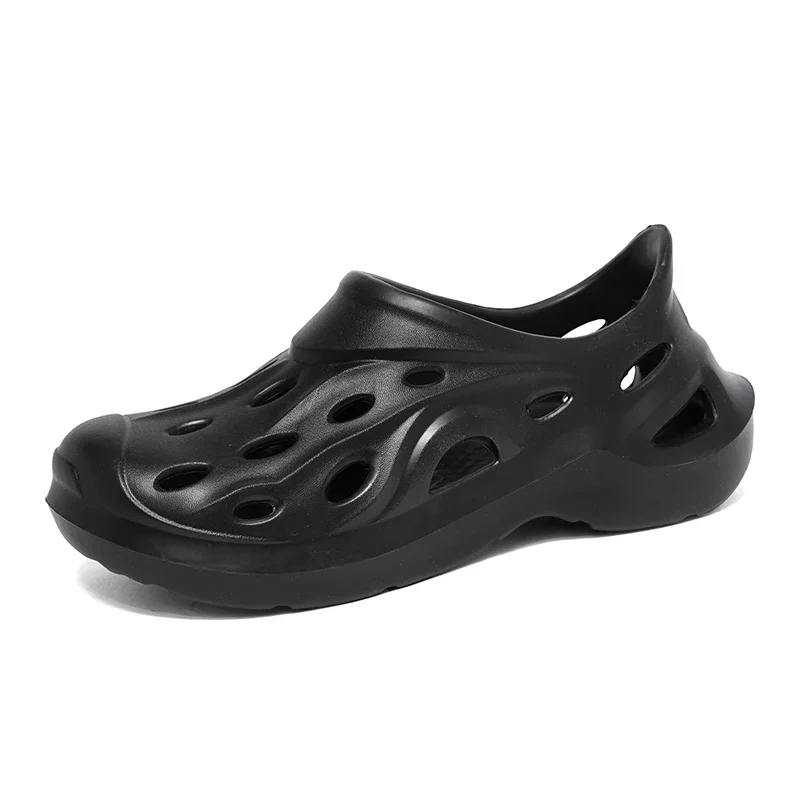 

Мужские парные болотные сабо, летние дышащие нескользящие пляжные туфли на толстой подошве для мужчин и женщин, уличная обувь на мягкой подошве с отверстиями