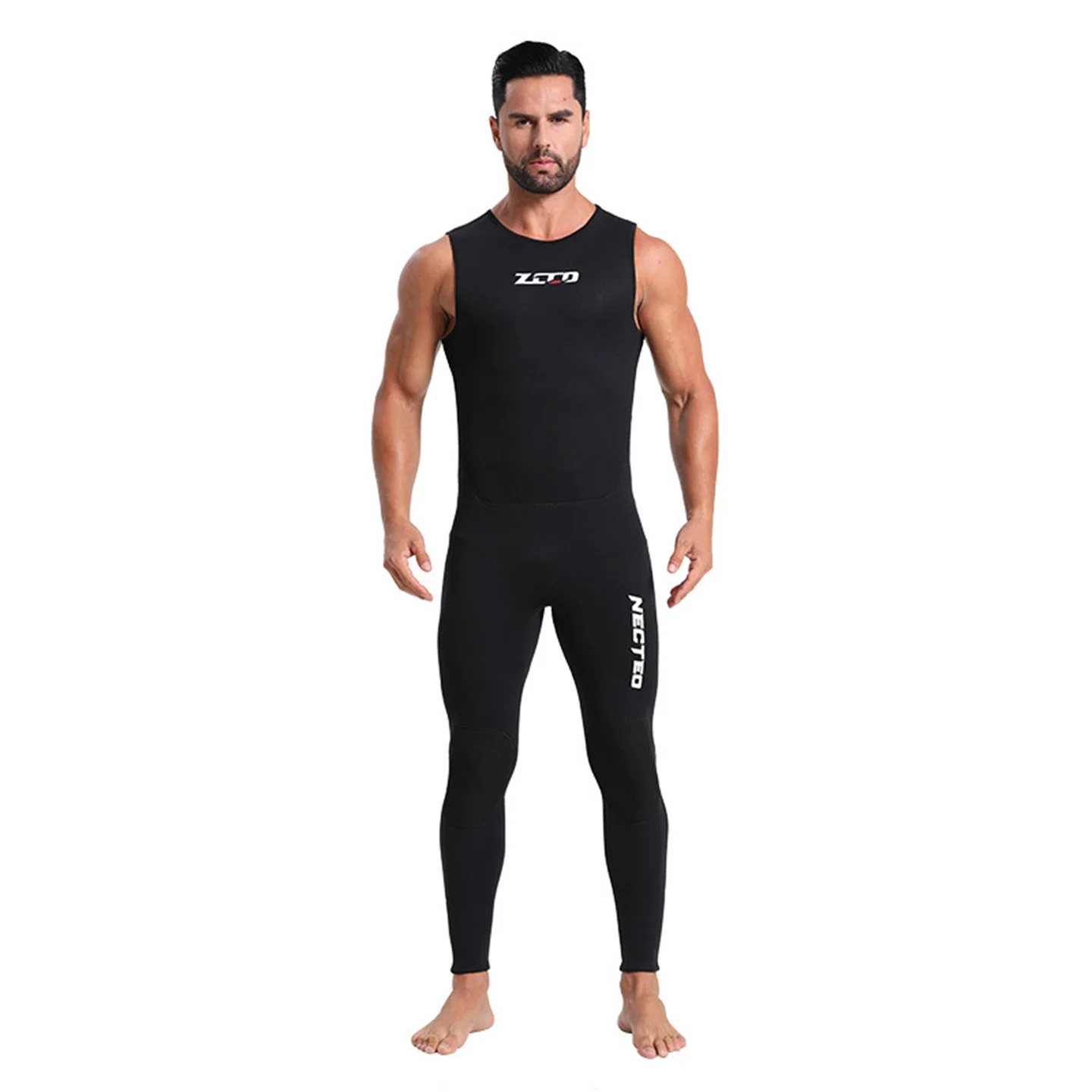 

Summer 3MM Neoprene One Piece Elastic Wetsuit Men's Sleeveless Diving Suit Surfing Snorkeling Spearfishing One-Piece Swimsuit