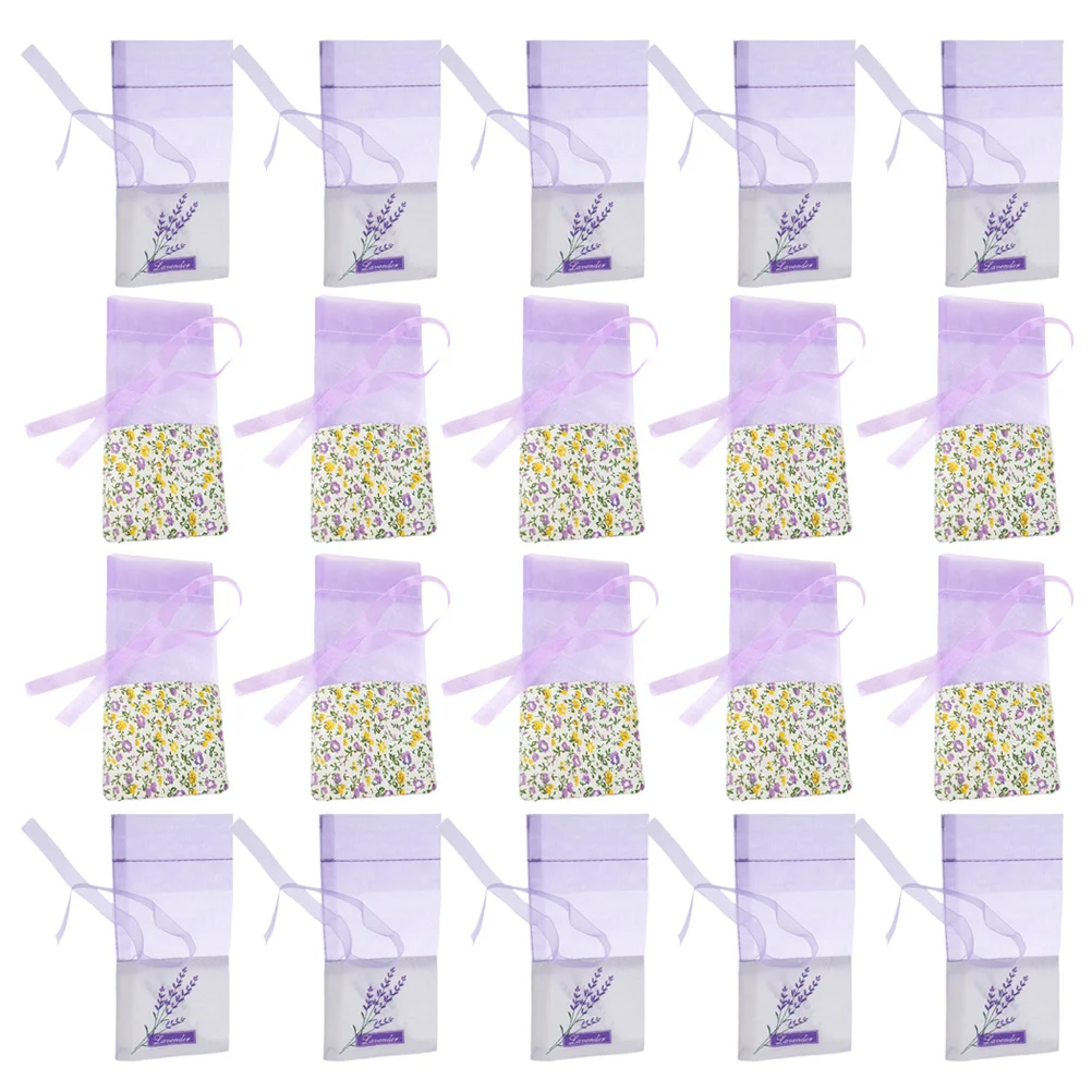 20 Pcs Sachets Empty Bags for Wardrobes Car Fresheners Lavender Candy Home Fragrance Small Gift