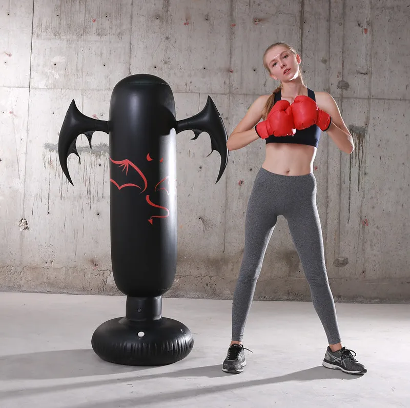 

New inflatable boxing post creative adult fitness stress relief shape punching bag cartoon tumbler thickened boxing post