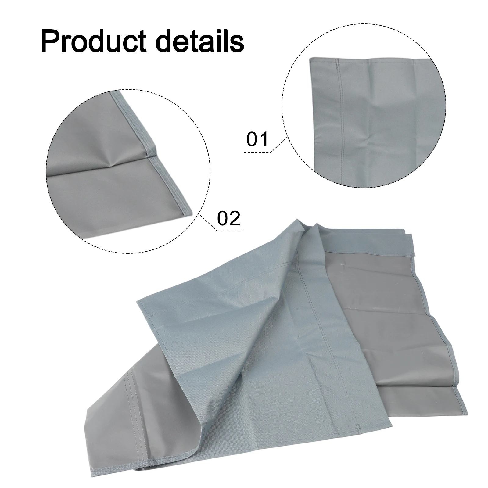 Gray 600D Fabric Outdoor Swing Seat Large Size Garden Protector Rainproof Dust Shield For Yard Patio Furniture