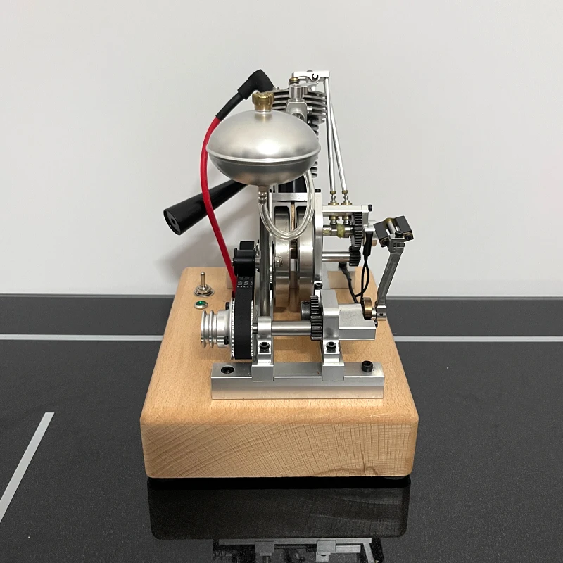 V1 محرك اسطوانة واحدة نموذج 3.3CC رباعي الأشواط محرك الاحتراق الداخلي لعبة دراجة نارية هدية #4