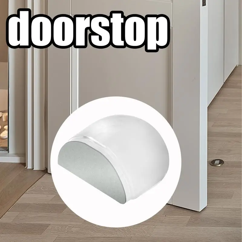 

4PCS Transparent Silicone Door Top Floor Absorbing Cylindrical Door Stop Home Non-Drilling Anti-collision Silent Door Stopper