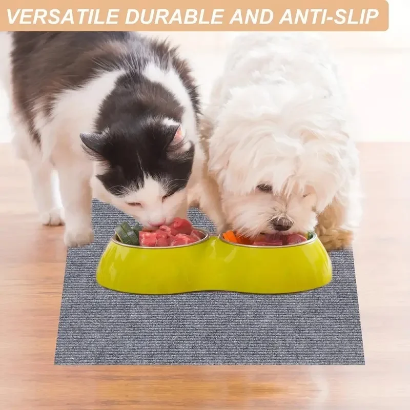 Self-Adhesive Cat Scratch Mat Durable Textured Surface Furniture Protector for Cat Peel & Stick Mat for Pet Scratch Protection