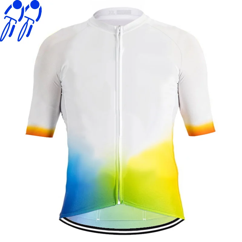 

Cycling White Short Sleeve Sweater Downhill Jacket Road Jersey Bicycle Top Bike Wear Ride Sport Clothes Shirt Biker Non-Slip 5XL