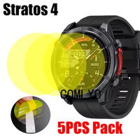 5PCS Film For Zeblaze Stratos 4 Smart Watch Screen Protector Cover HD TPU Films