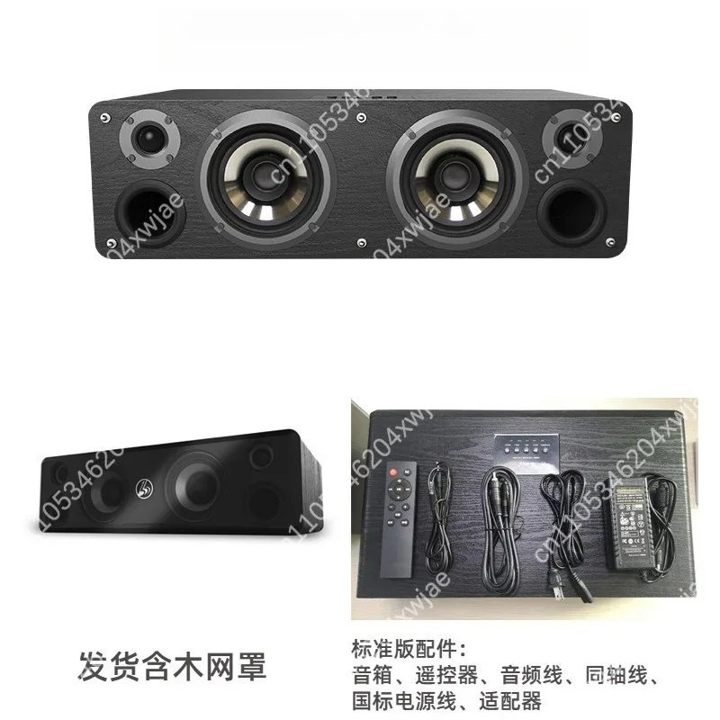 Retro Wooden Bluetooth Speaker HiFi Stereo Heavy Bass Desktop Sound System for PC Home