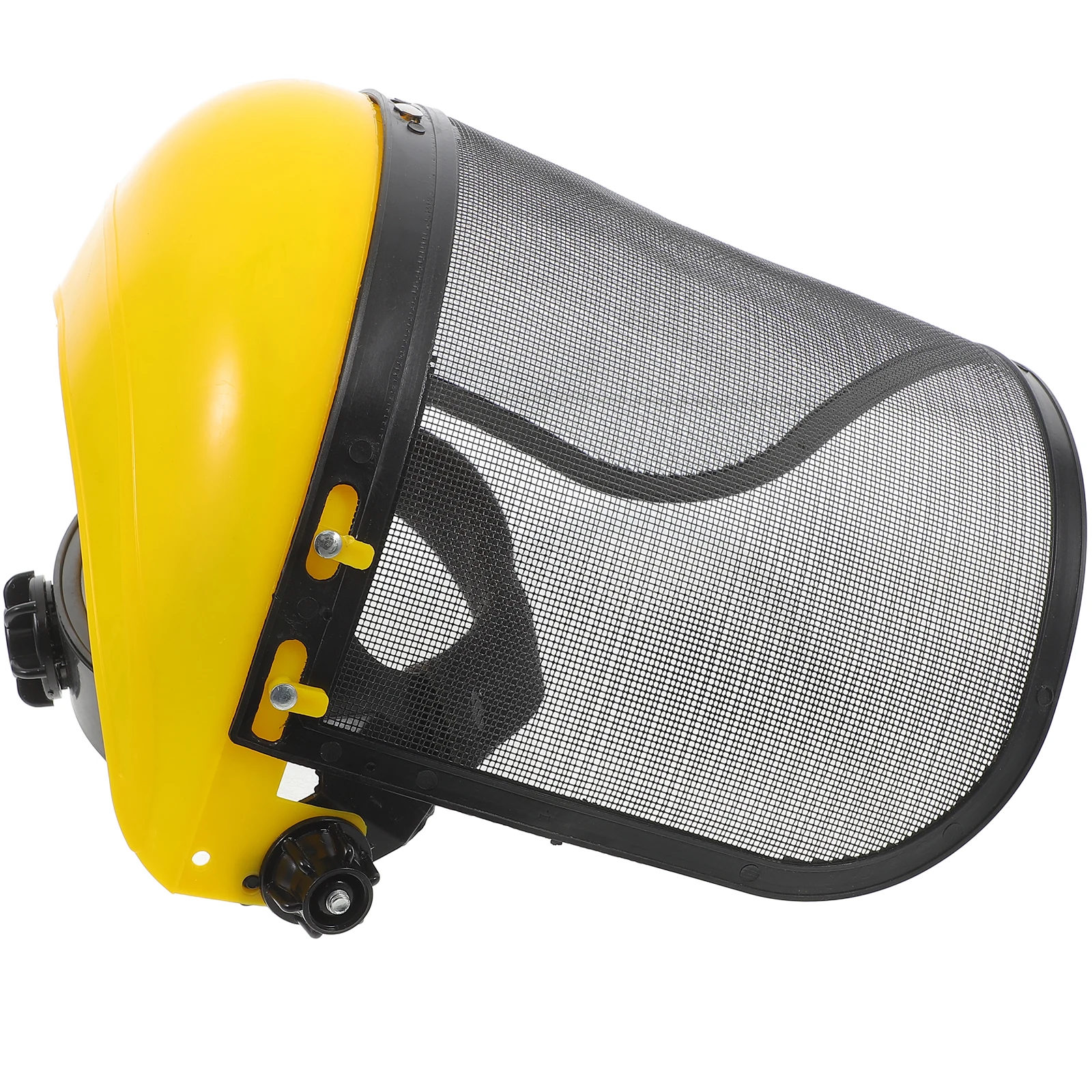 1 szt. Hełm ochronny do kosiarki, ogrodniczy, szerokie pokrycie, metalowa siatka, regulowana poduszka