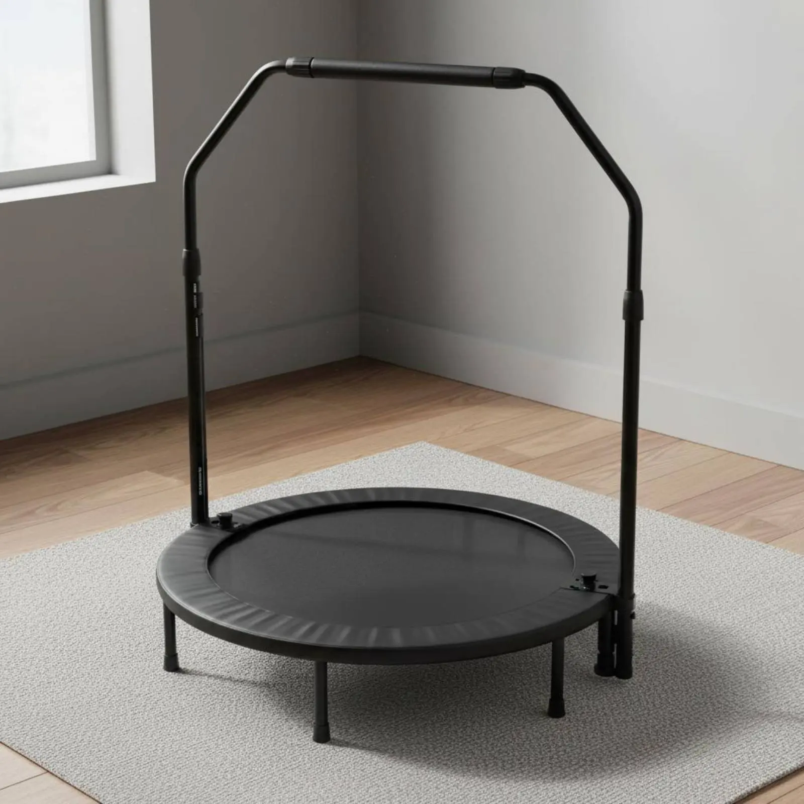 Barra de Seguridad Universal Ajustable para Trampolín, Agarradera de Espuma, Accesorio de Fitness para Personas Mayores